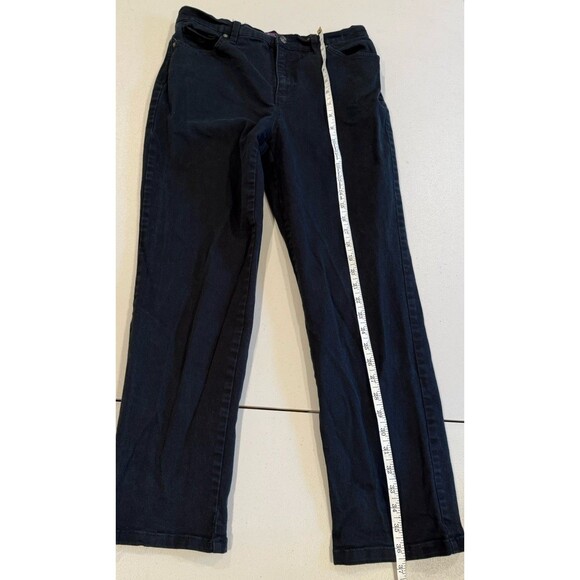 Gloria Vanderbilt Amanda Pants Womens 10 Black Straight Mid Rise Stretch Travel - Picture 7 of 7